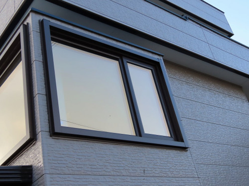 引違い窓から縦辷り出し窓 FIX連窓に交換